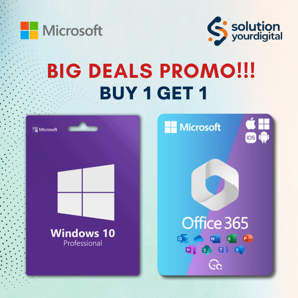 Jual [BUY 1 GET 1] License Windows 10 & 11 Pro | Office 365 | Office ...