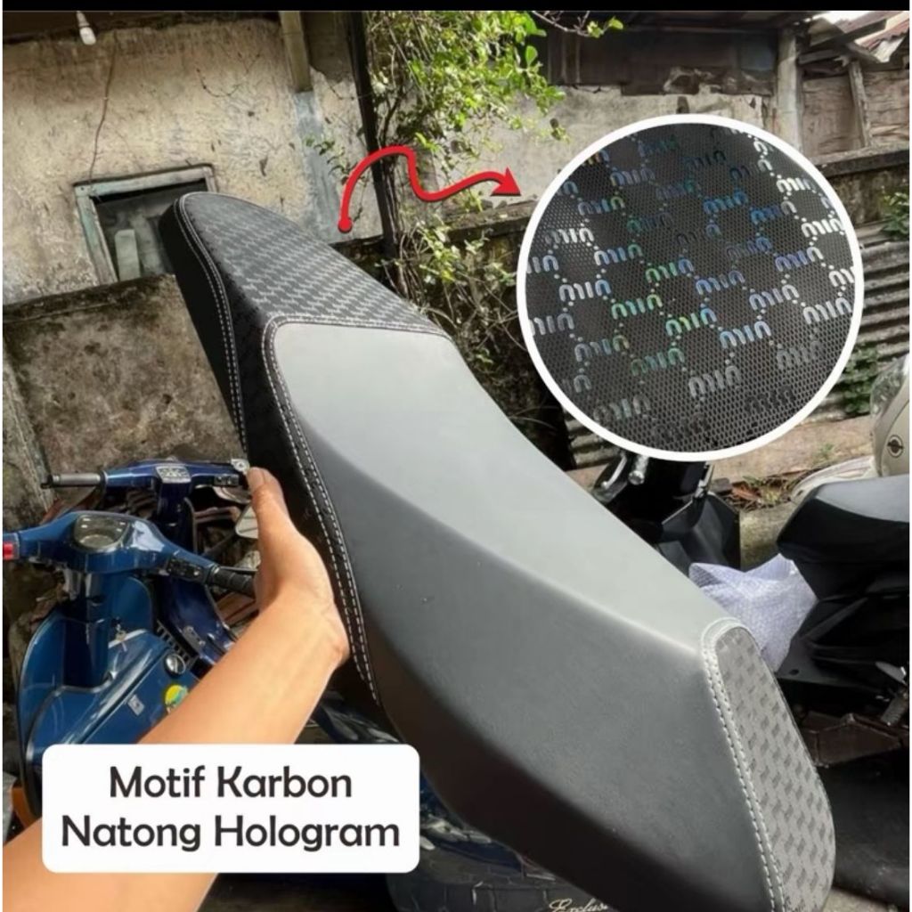 Jual KULIT/Sarung Jok Motor Motif NATONG HOLOGRAM COPY MBTECH PREMIUM ...