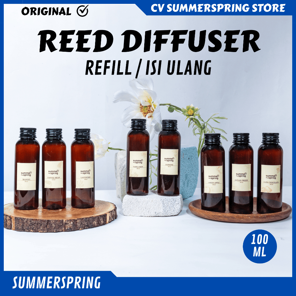 Jual Isi Ulang Reed Diffuser Summerspring 100Ml | Refill Pengharum ...