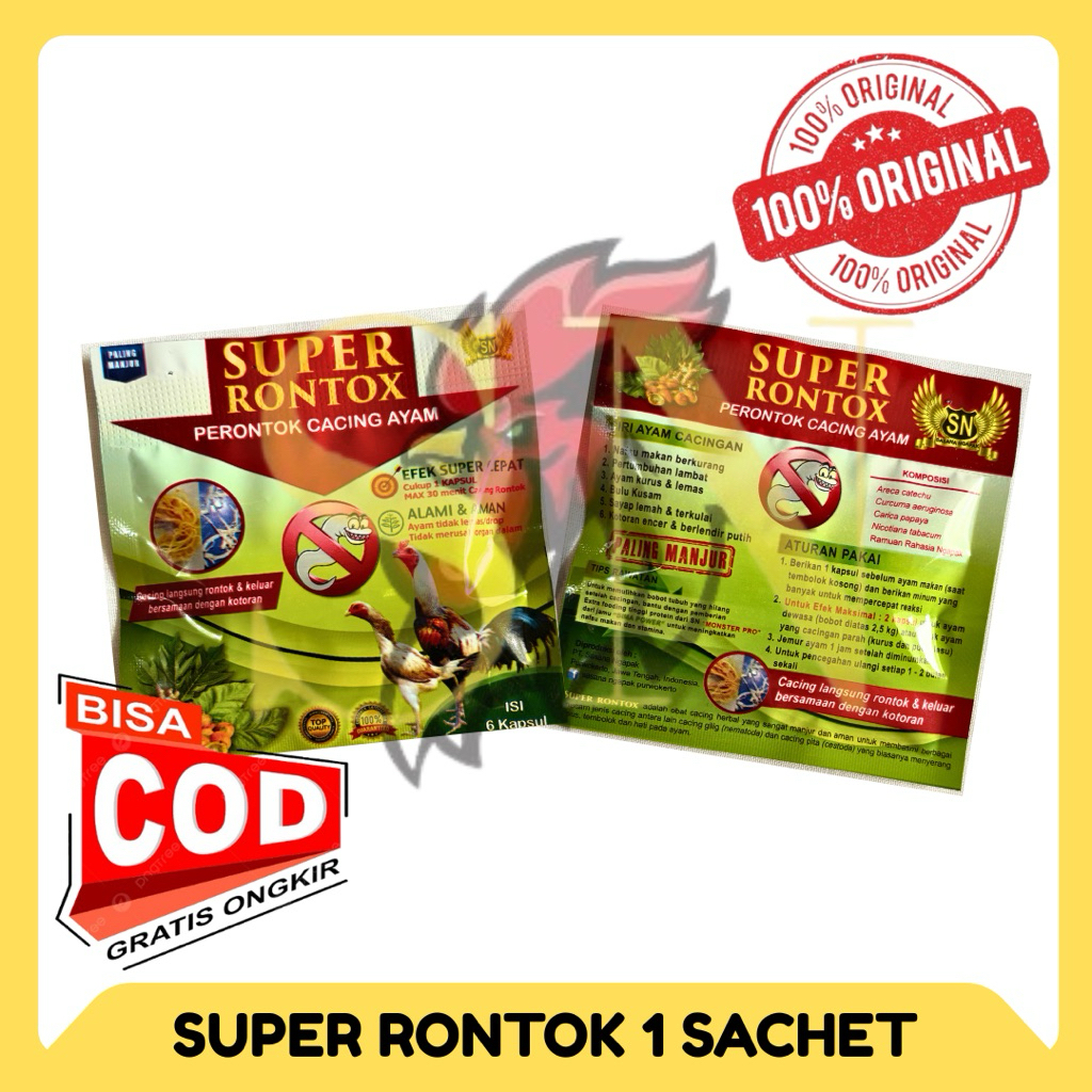 Jual Obat Jamu Ayam Aduan Laga Super Rontok Rontox Perontok Cacing Ayam ...