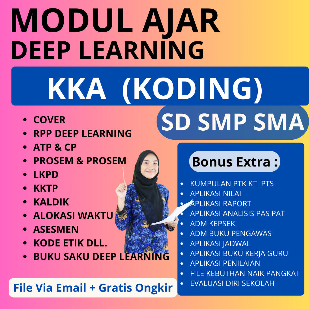 Jual PERANGKAT AJAR KKA KODING SD SMP SMA BERBASIS DEEP LEARNING ...