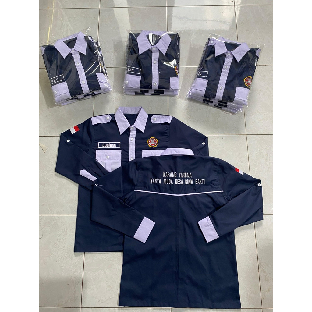 Jual KEMEJA PDH/PDL CUSTOM BORDIR - SERAGAM KERJA, LENGAN PANJANG ...