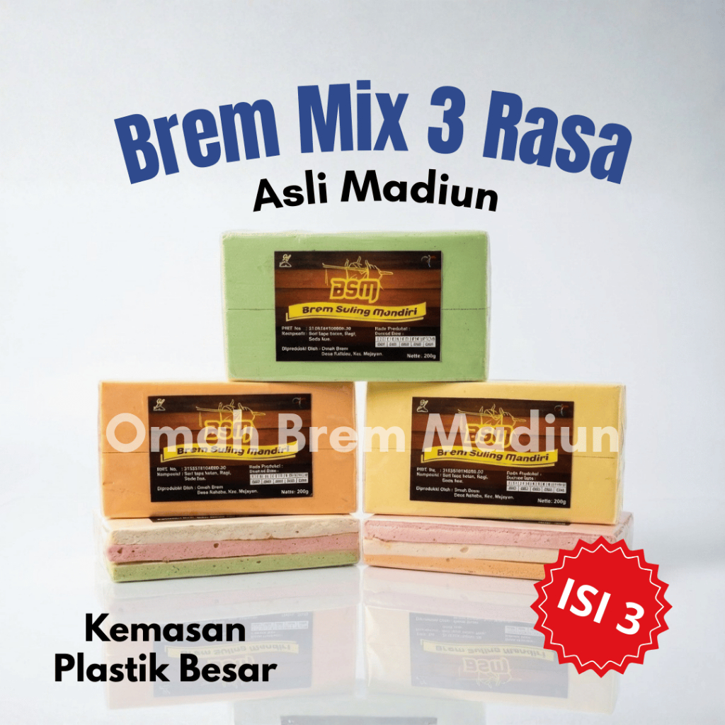 Jual Brem Suling Mandiri Asli Madiun | Mix 3 Rasa (Bisa Request Varian ...