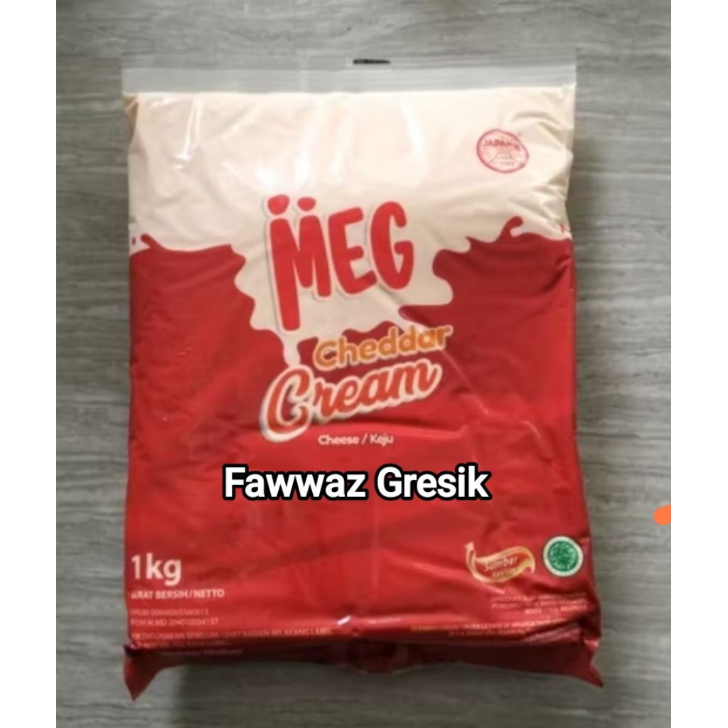 Jual Meg Cheddar Cream Cheese Keju Oles 1Kg / Cream Cheese Cheddar Meg ...