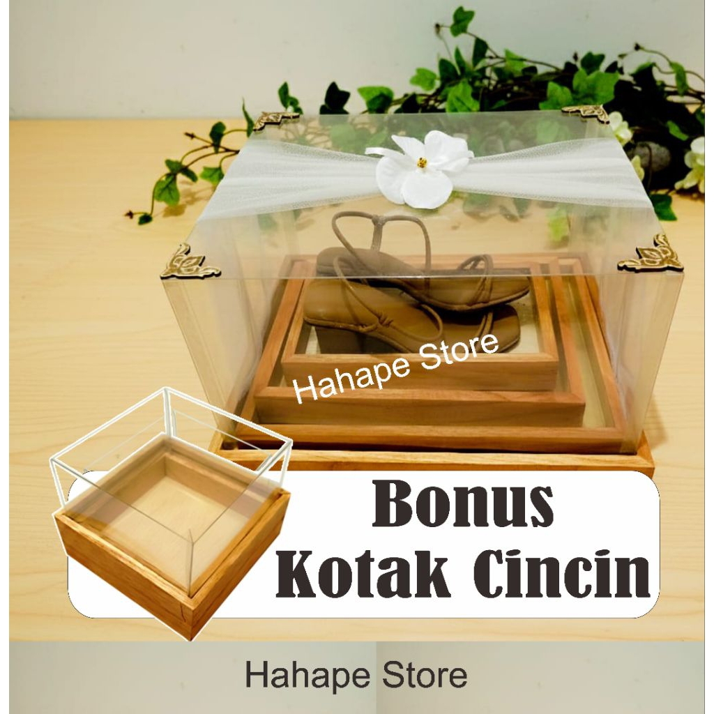 ISI 6 KOTAK KAYU HANTARAN SESERAHAN ISTIMEWA