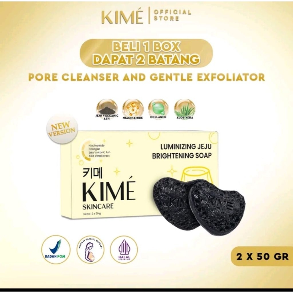Jual (1 Box Kime Isi 2 Batang) Kime luminizing Jeju Brightening 100gr ...