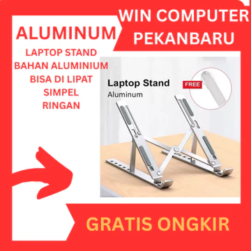Stand Holder Laptop Portable Lipat Full Alumunium Multifungsi Anti Slip Untuk Laptop Notebook