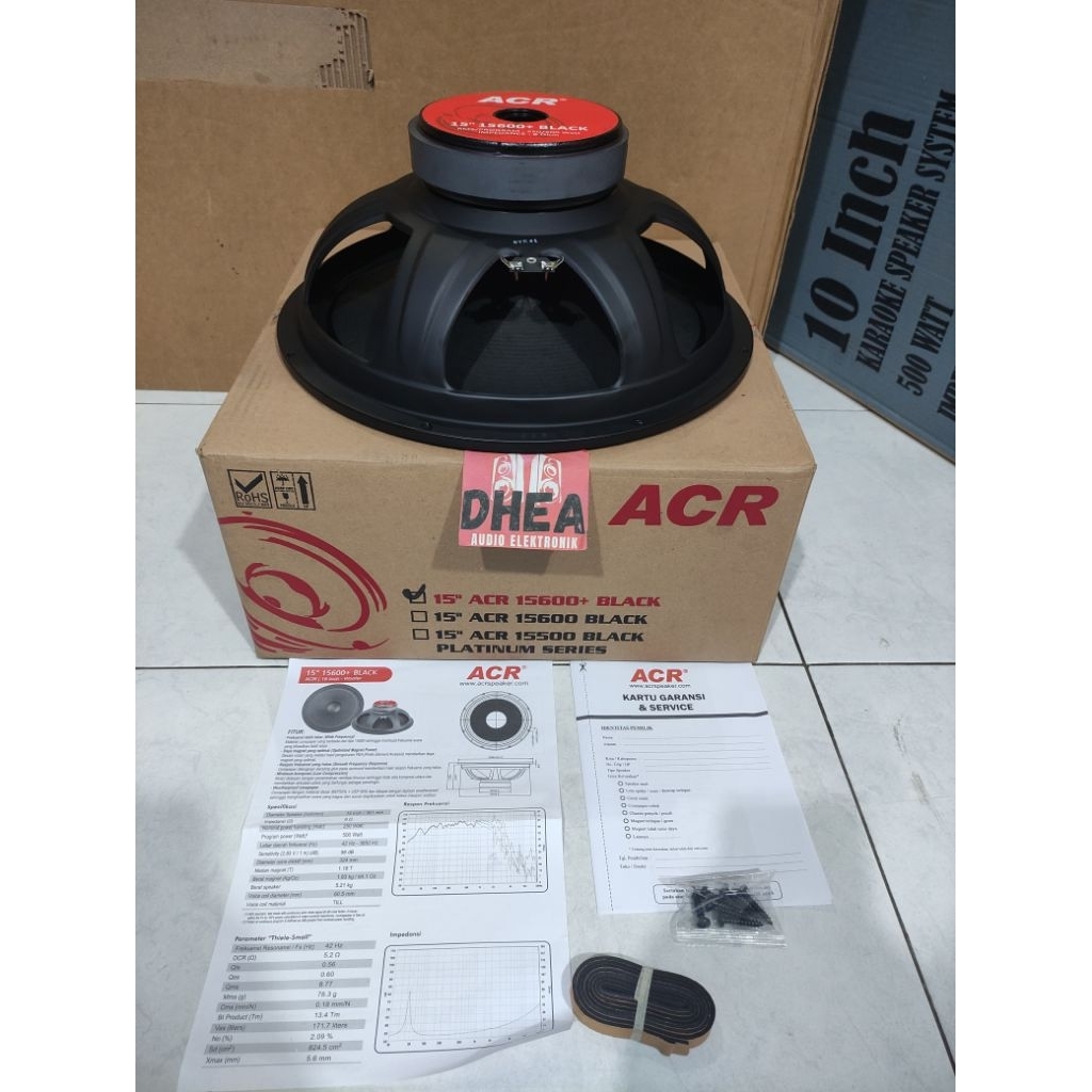 Jual Speaker Component ACR 15600+ BLACK series Original 15 inchi