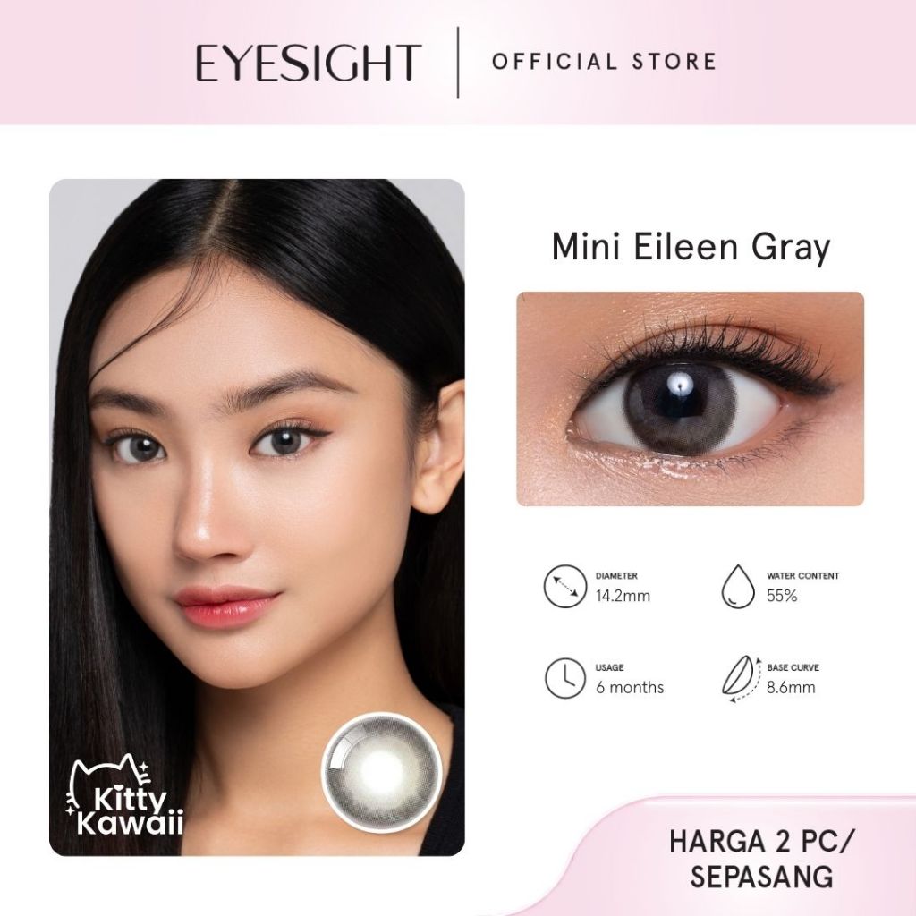 Jual EYESIGHT LENSES Softlens Kitty Kawaii Mini Eileen Gray
