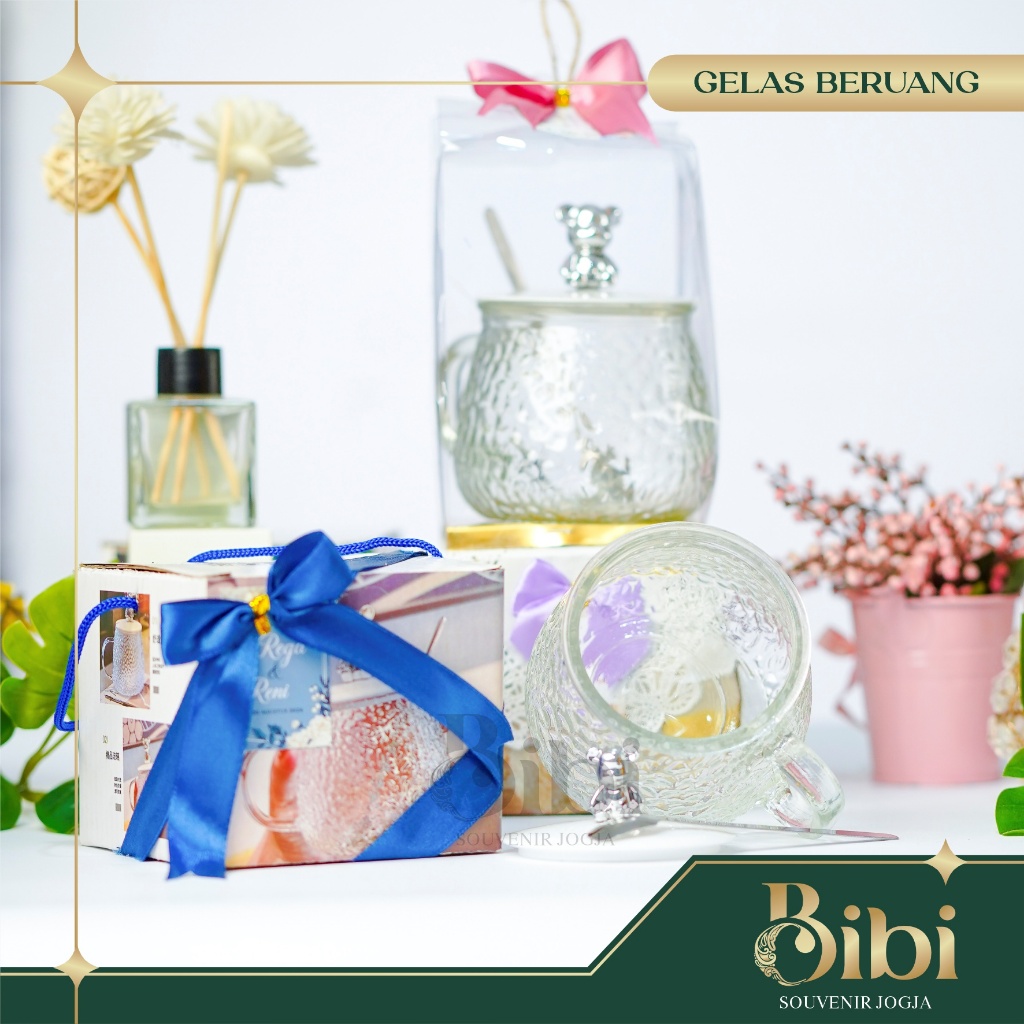 Jual Botol Souveir Gelas Beruang 300ml | Botol Minum Lucu Unik Cocok ...