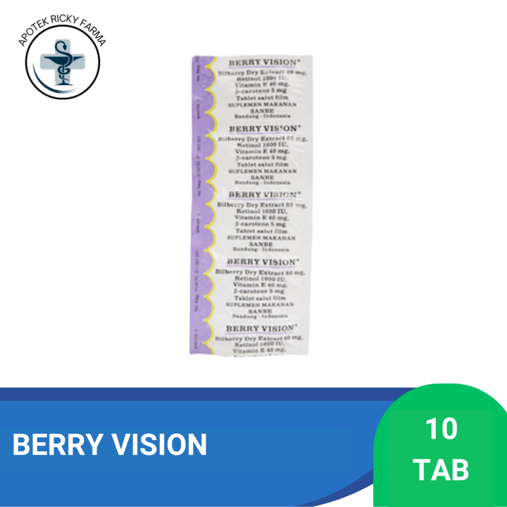 Jual BERRY VISION UNGU TABLET - SUPLEMEN MATA | Shopee Indonesia