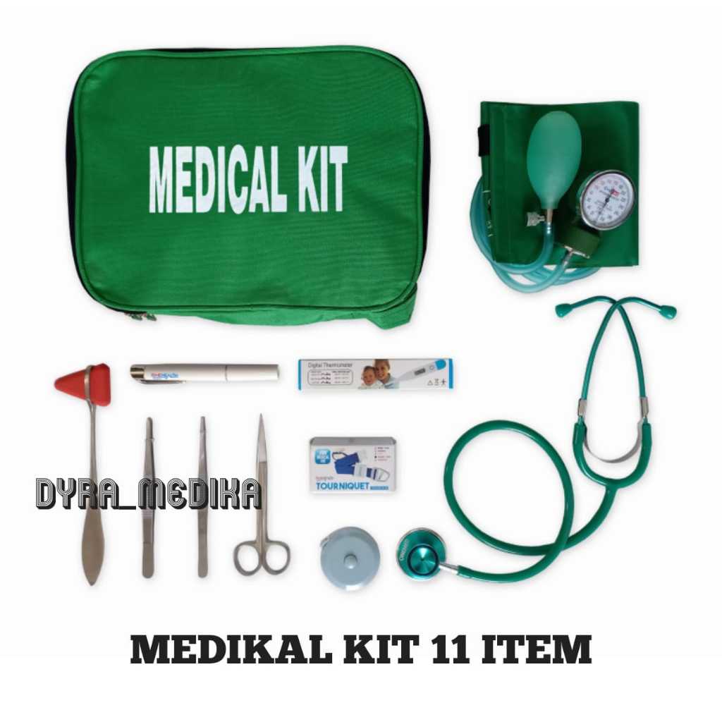 Jual MEDICAL KIT SET 11 ITEM / Nursing Kit 11 item Warna Pilihan Hitam ...
