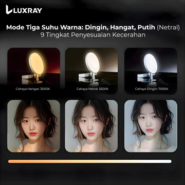 Lighting Konten Lampu Ring Light LED HP Jepit Portable Multifungsi Make Up Vlog Live Streaming