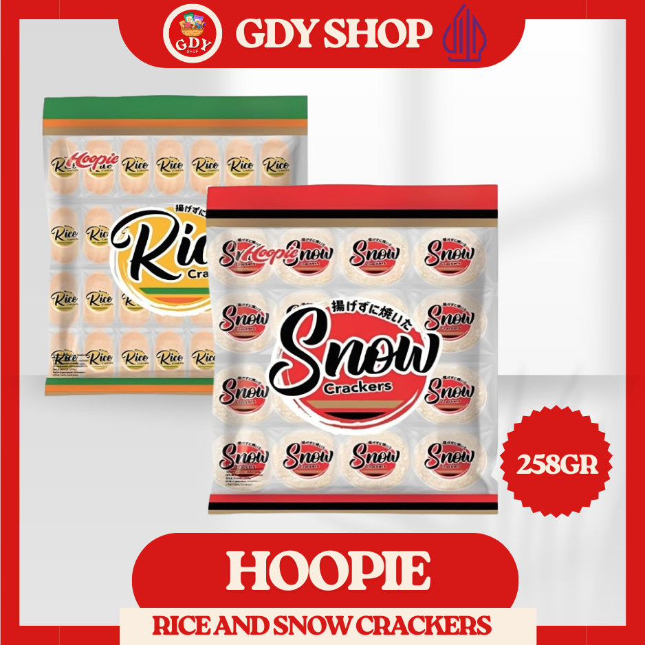 Jual Hoopie Rice Crackers 258gr Rice Crackers/Snow Crackers Halal ...