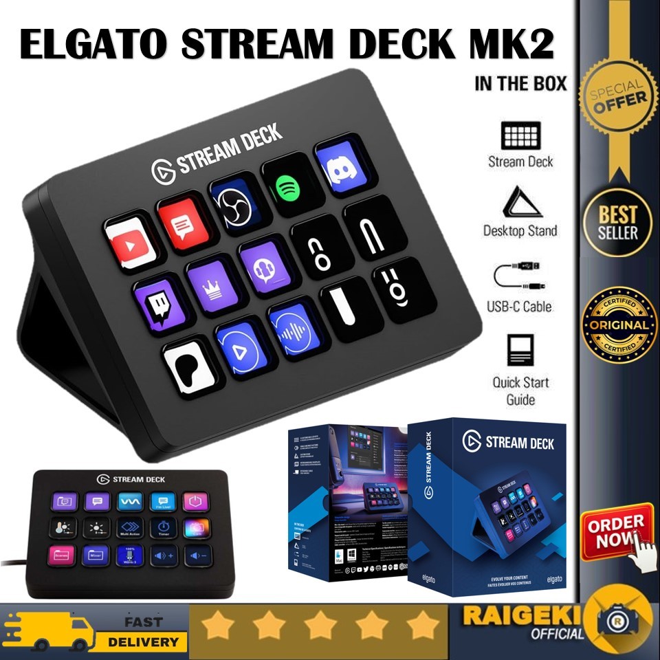 Jual Elgato Stream Deck MK 2 / Streamdeck MK2 Control Pad GARANSI RESMI ...