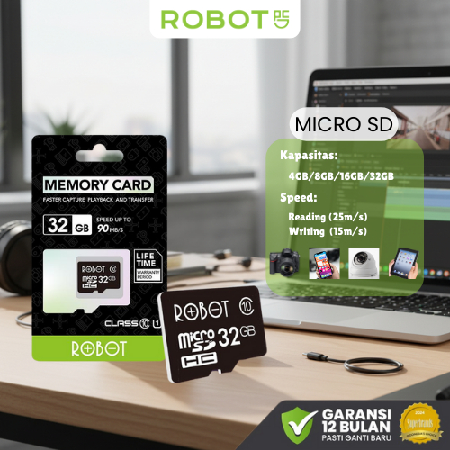 Jual ROBOT Memory Card TF Card Kartu Memory Micro SD 32GB 16GB 8GB 4GB ...