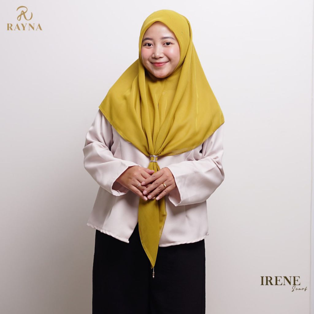 RAYNAHIJAB Irene Scarf Paris Japan Premium Bertabur Kristal Hijab Pesta