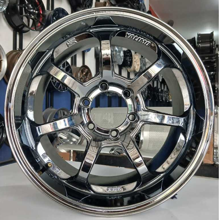 Jual Velg Hsr Yalimo R18 Black Chrome Pcd 6X139.7 Velg Model Celong R18 ...