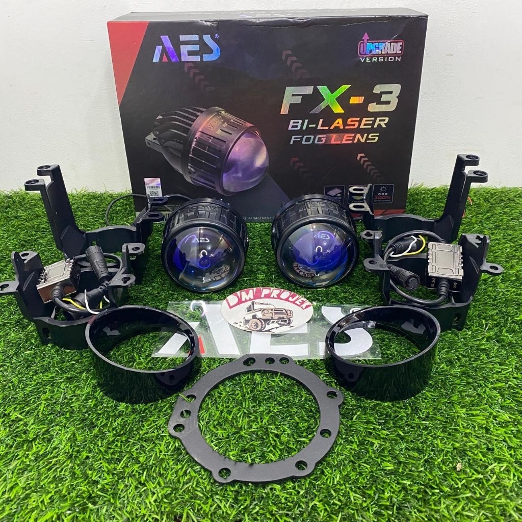Jual FOGLAMP BILED AES FX 3 WARNA 3 INCHI BRACKET TOYOTA HONDA ...