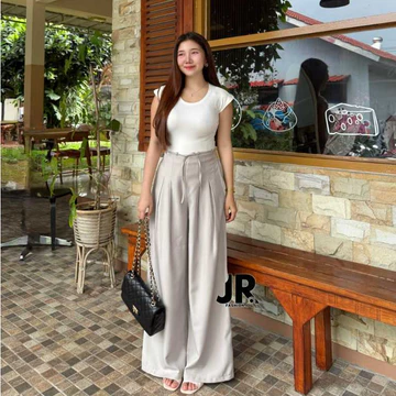 Alika Cullote Pants Semiwool Celana Kulot Kantor Formal Wanita Premium Bahan Semiwool Tidak