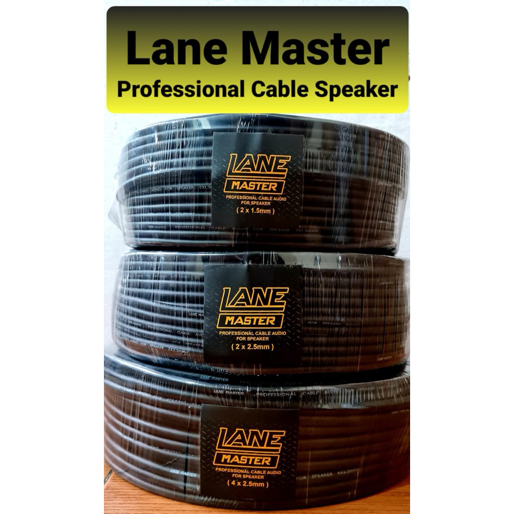 Jual Kabel Speaker 4x2.5 Lane Master (meteran) | Shopee Indonesia