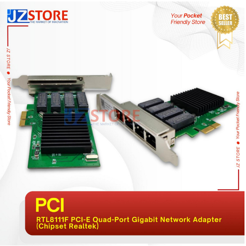 Jual RTL8111F PCI-E Quad-Port Gigabit Network Adapter (Chipset Realtek ...