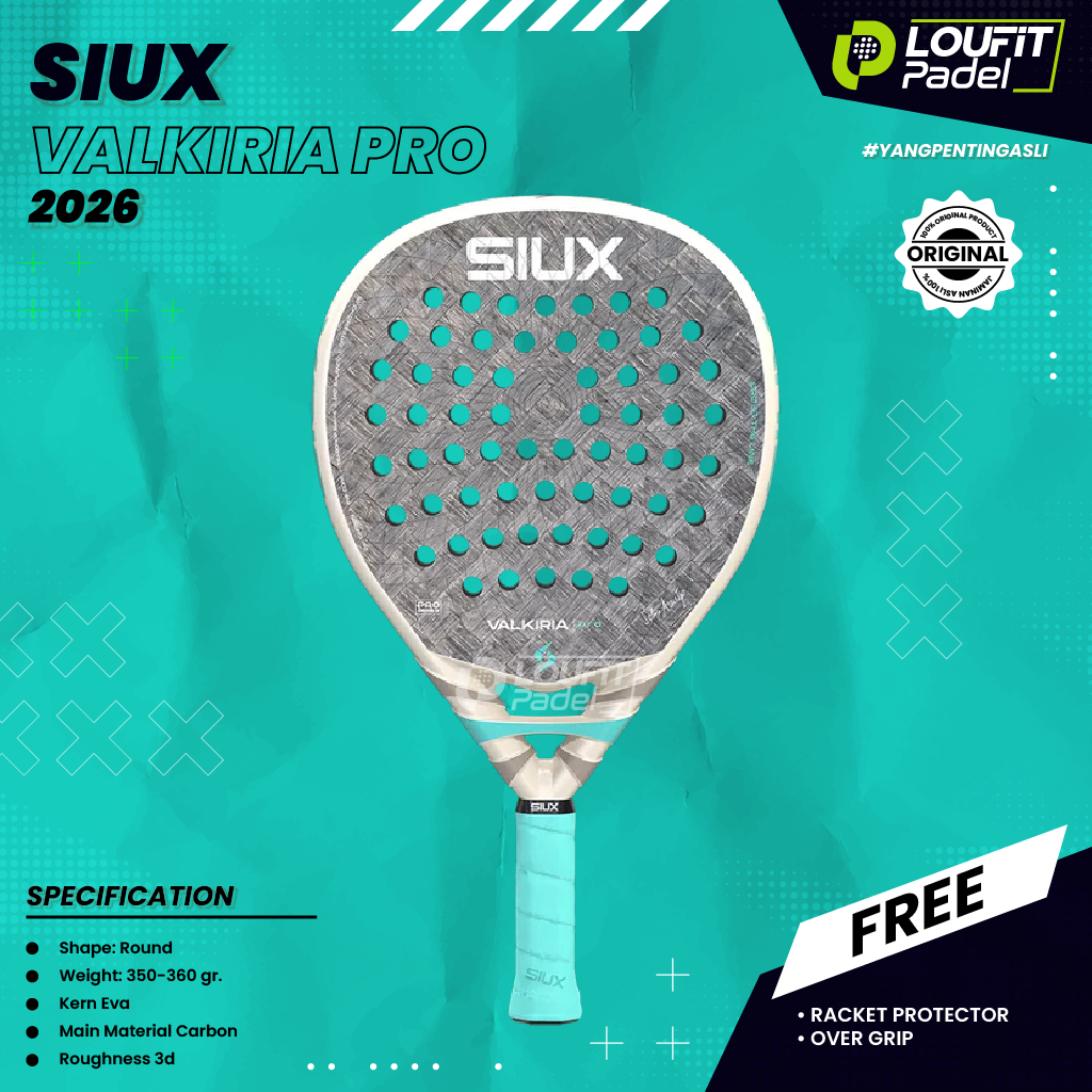 Jual SIUX VALKIRIA PRO (2026) Carbon 24K Racket Padel | Shopee Indonesia