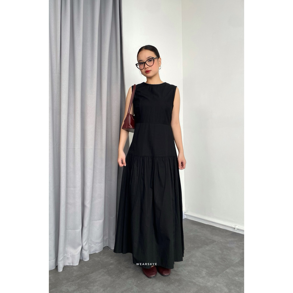 black dress shopee sexy long black fitted dress elegant plus size for woman casual Hallowmas  dress for masquerade ball