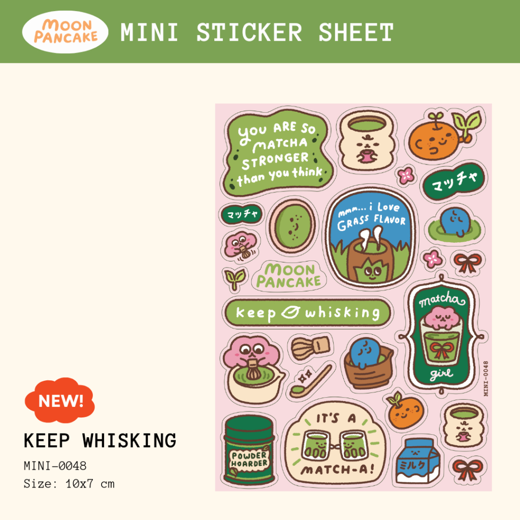 Jual Moon Pancake Mini Sticker - Keep Whisking (Keep Series) | Shopee ...