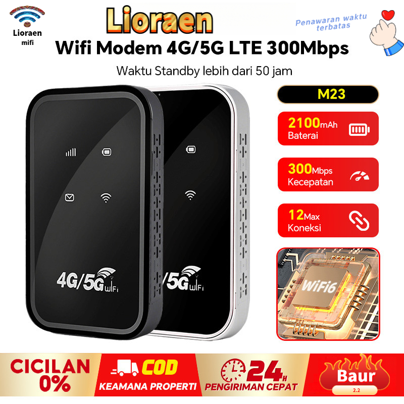 4G WiFi Modem All Operator Nirkabel Mobile MiFi LTE 300Mbps Mobile Broadband Portable Router Portable Mobile WiFi Hotspot