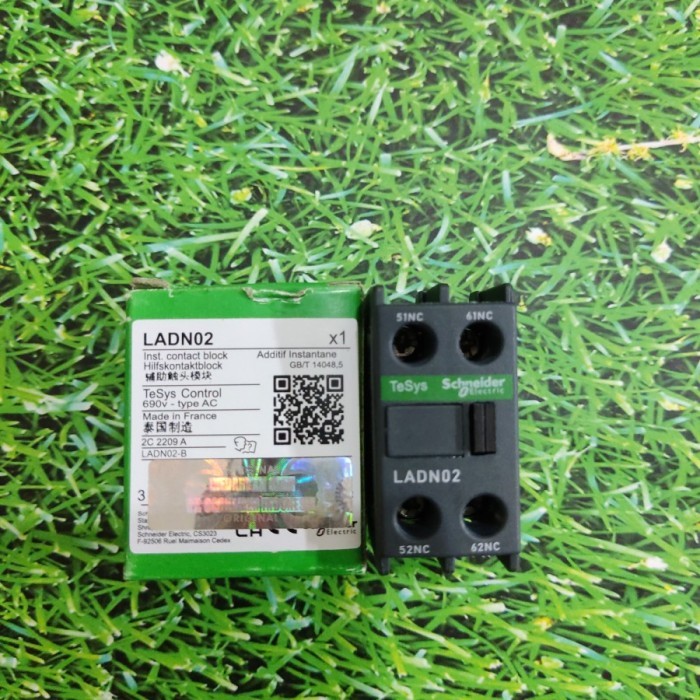 Jual Auxiliary Contact Kontak Bantu LADN02 LADN 02 auxiliary 2NC ...