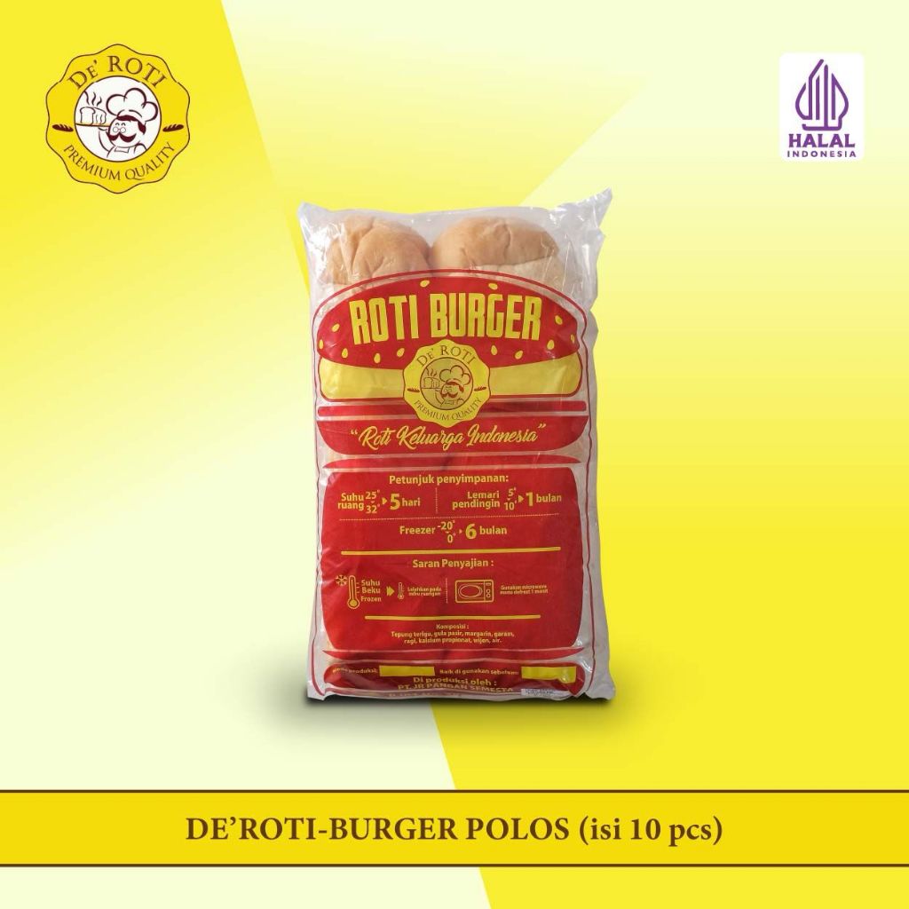 Jual DE' ROTI - BURGER STANDAR ISI 10pcs | Shopee Indonesia