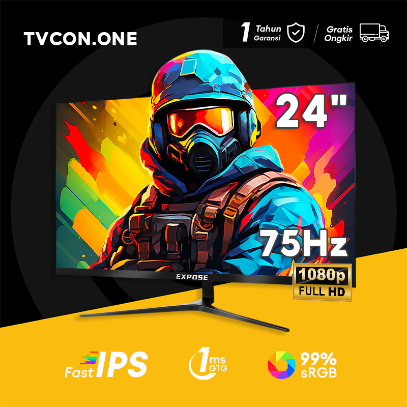 Jual Monitor 19 / 22 / 24 Inch EXPOSE Office Gaming Monitor layar IPS ...