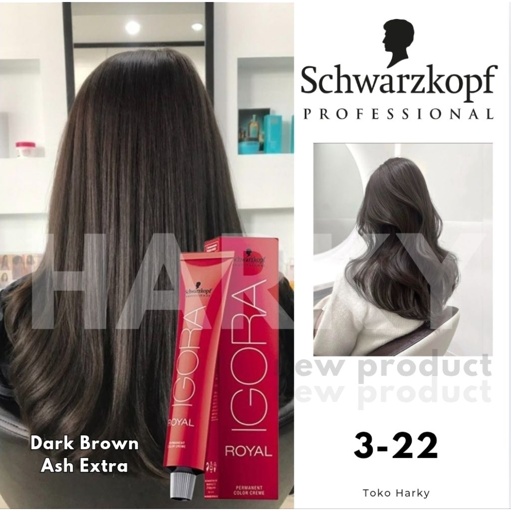 Jual Schwarzkopf Professional IGORA ROYAL 3-22 Dark Brown Ash Extra ...