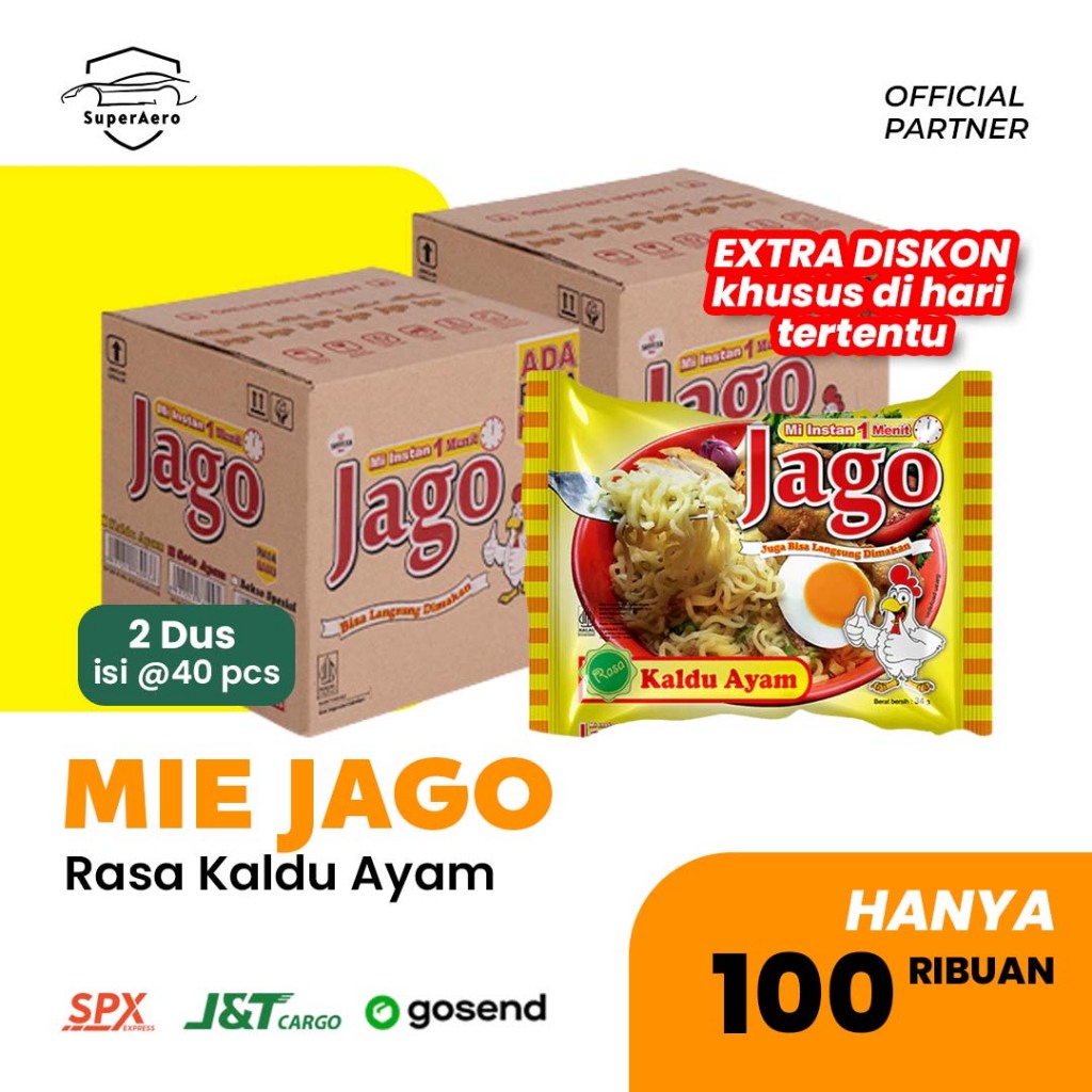 Jual MIE JAGO BUNDLING 2 DUS Rasa Kaldu Ayam - Mie Ekonomis Masak 1 ...