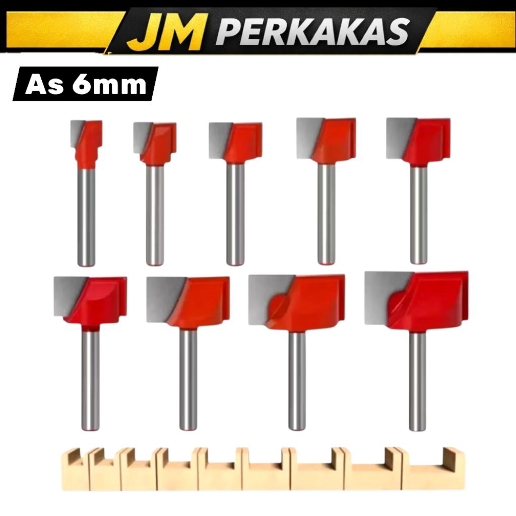 Jual Mata Profil Kayu flat Mata Router Kayu 6mm Shank – Satuan Mata ...