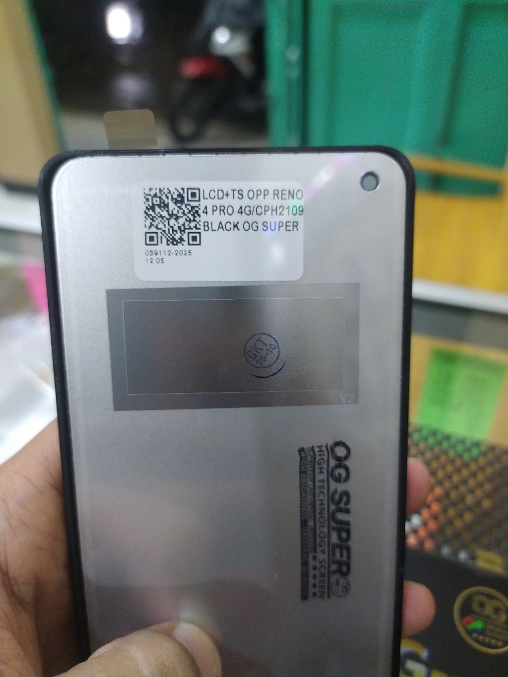 Jual LCD+TS OPP RENO 4 PRO 4G/CPH2109 BLACK OG SUPER | Shopee Indonesia