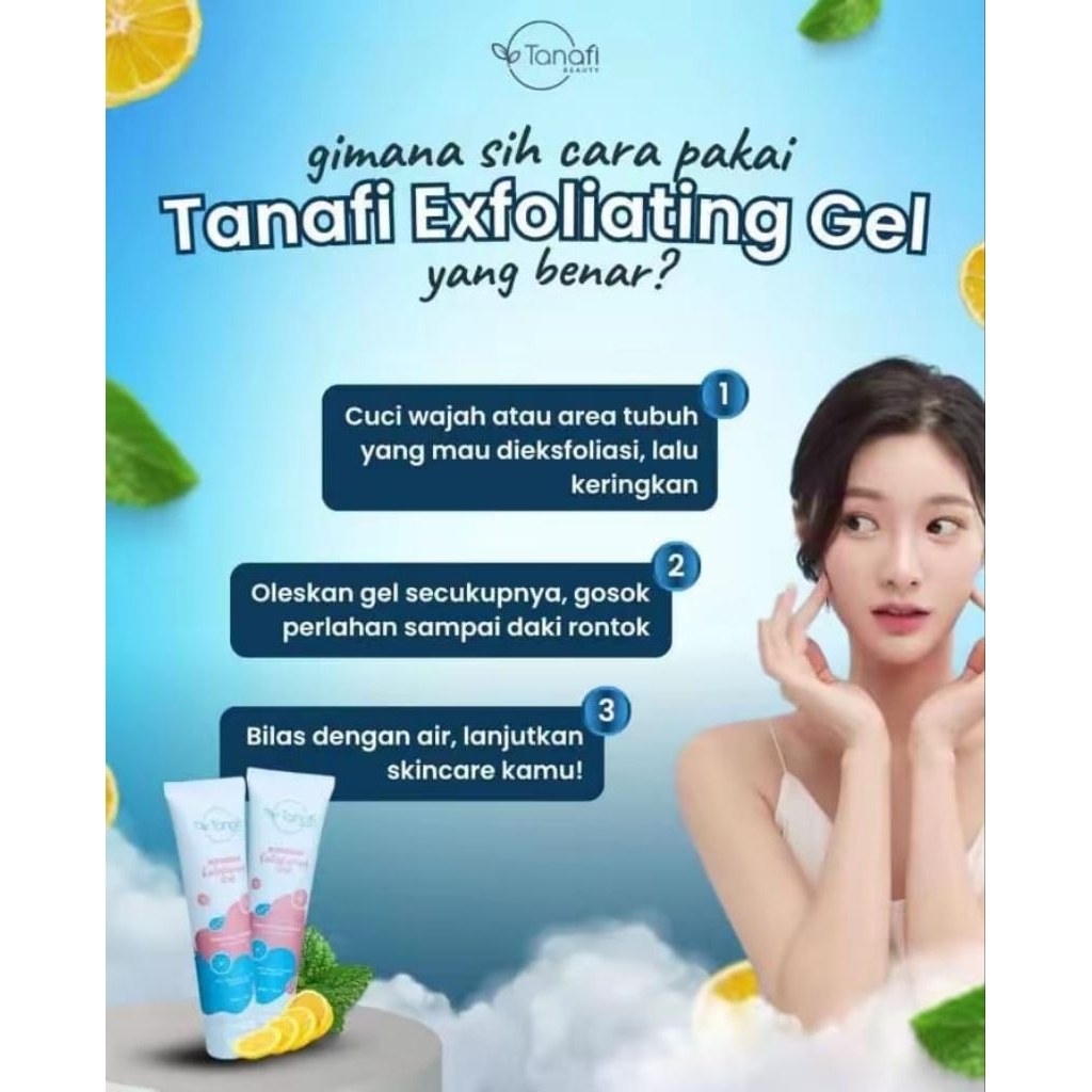 Jual TANAFI 3 MINUTES EXFOLIATING GEL Diformulasikan dengan AHA, BHA ...