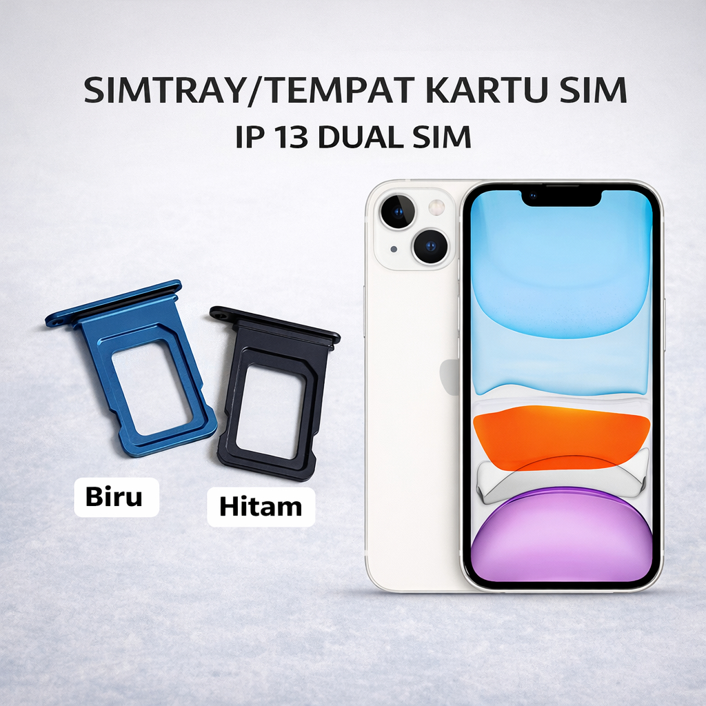 Jual Slot Tempat Dudukan Kartu Simcard ip 13 Sim card Lock ip 13 Dual ...