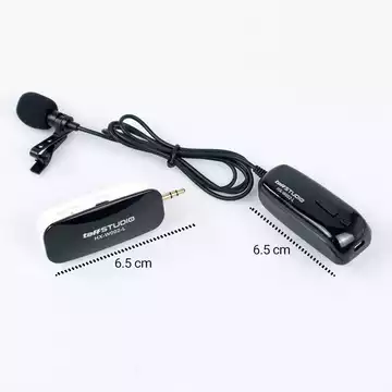 MS TaffSTUDIO UHF Mic Clip On Wireless Konten Kreator Microphone Lavalier HP Transmitter HX