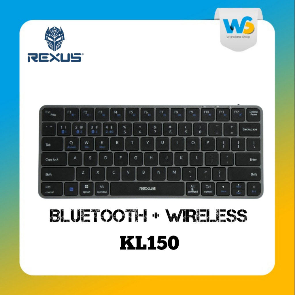 Jual Rexus KL150 / KL-150 Keyboard Office Wireless Low-Profile - Layout ...