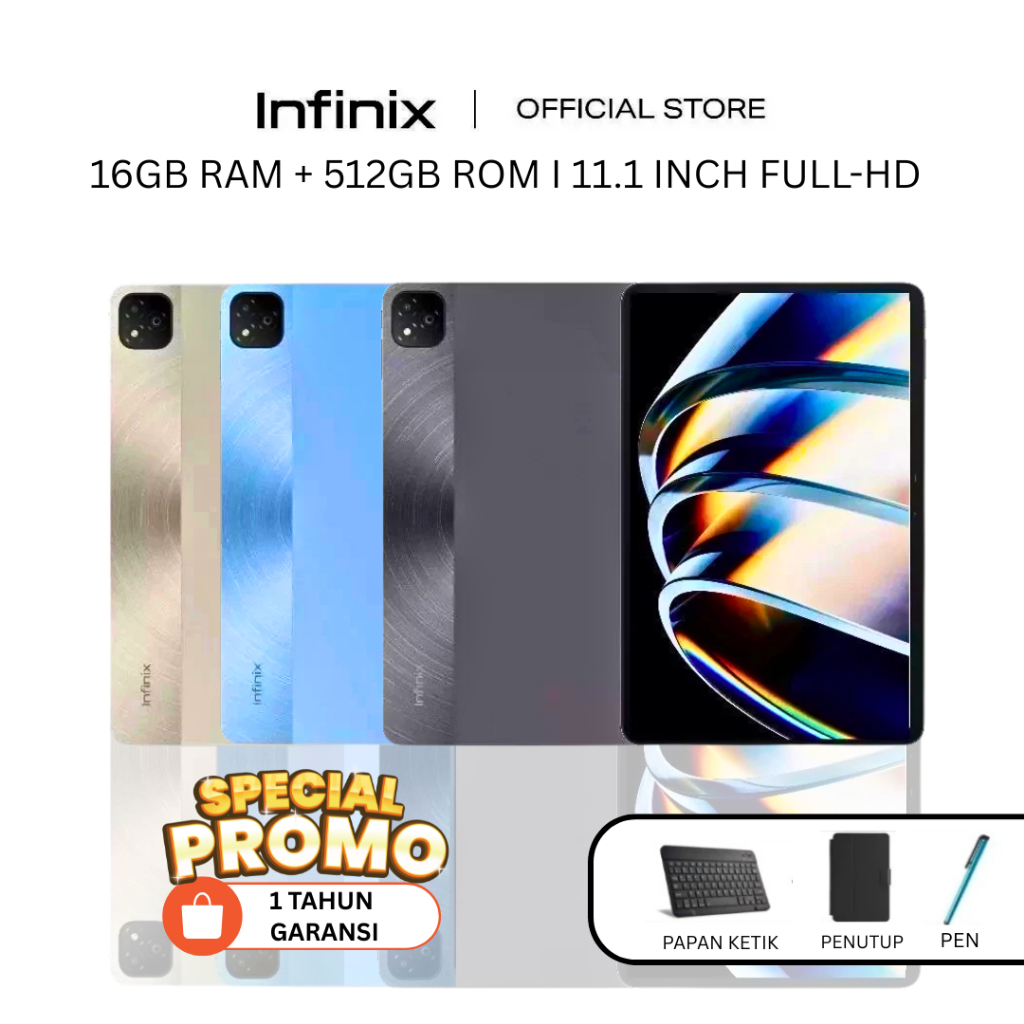 Jual Infinix XPad Tablet 16GB RAM +512GB ROM – Garansi Resmi, Performa ...