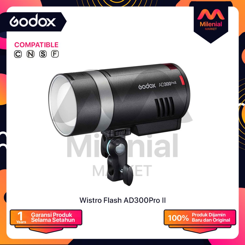 Jual Godox Ad300 Pro Godox Ad 300 Pro Godox Ad300pro 300W portable ...