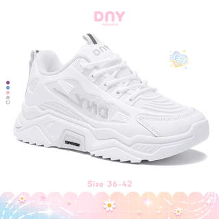 Sepatu DNY Sepatu Sneakers Wanita Putih Women Shoes Olahraga Sport Shoes Korea Style Kekinian SP-175