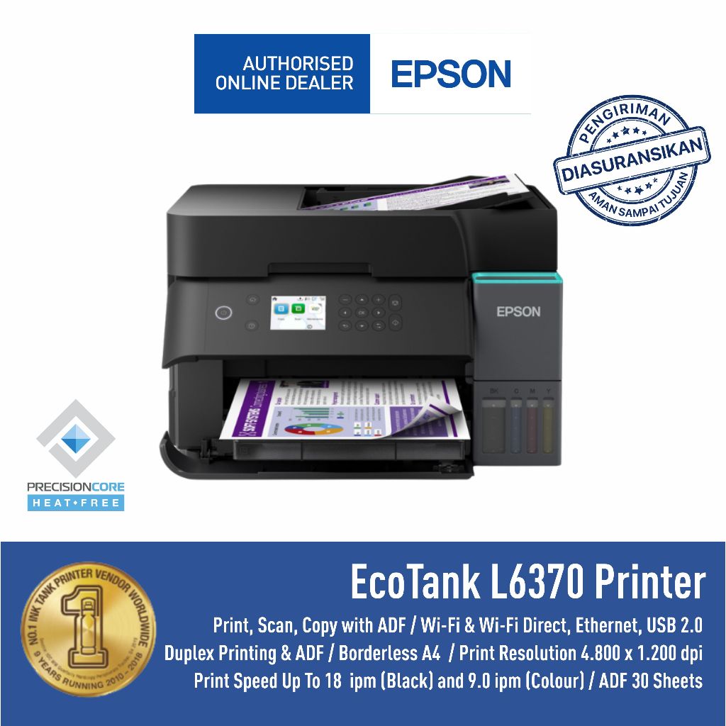 Jual Printer Epson L6370 L 6370 L-6370 Pengganti dari L6270 L-6270 A4 ...