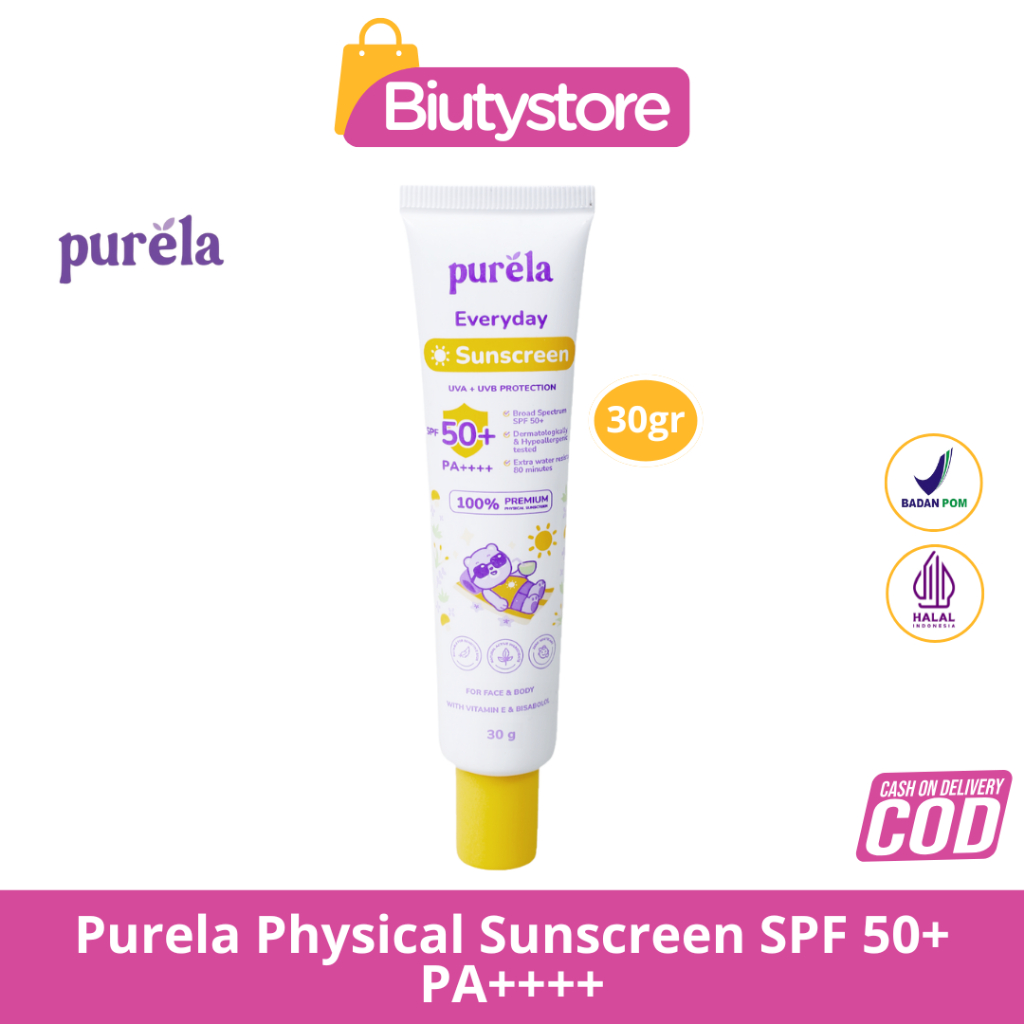 Jual PURELA Baby Physical Sunscreen Anak SPF 50+ PA++++ 30 gr ...