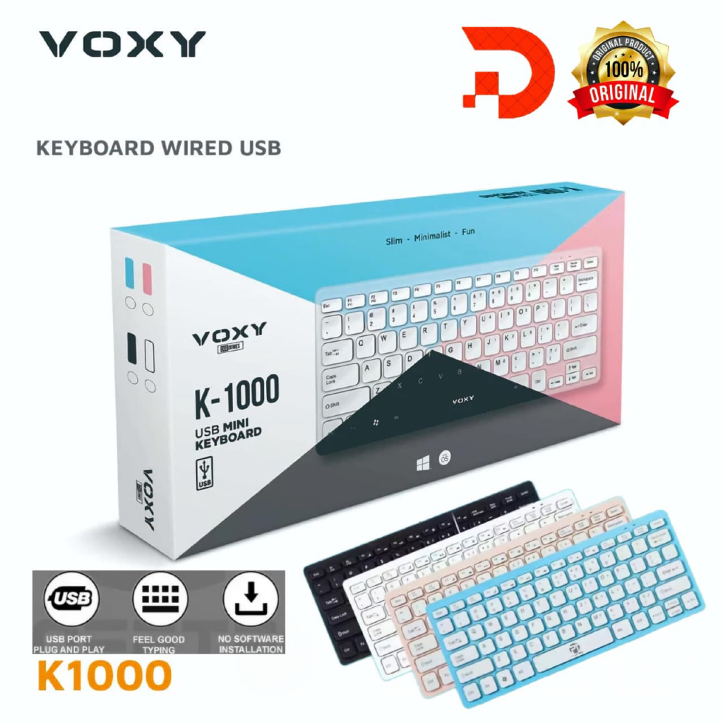 Jual Keyboard Mini Multimedia USB Digigear/Voxy K1000/KP100 Support ...