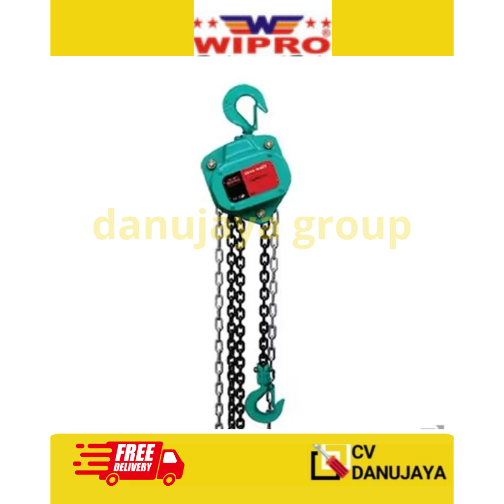 Jual Chain Block 3 Ton x 15 Meter Wipro Katrol Derek Rantai 3Ton x 15 M ...
