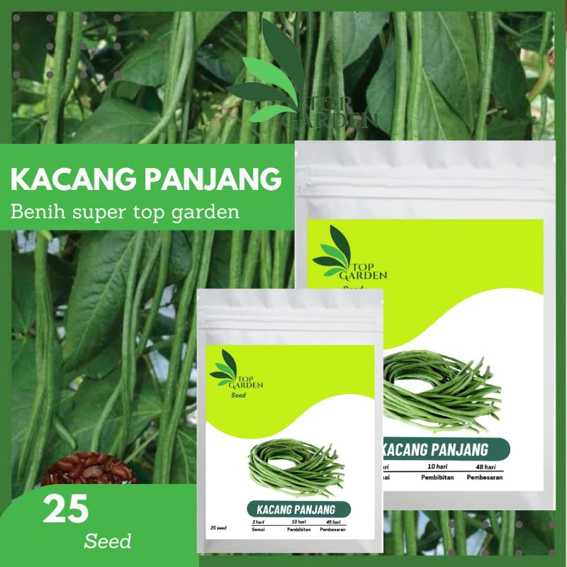 TOP GARDEN BIBIT BENIH SAYURAN KACANG PANJANG KUALITAS F1