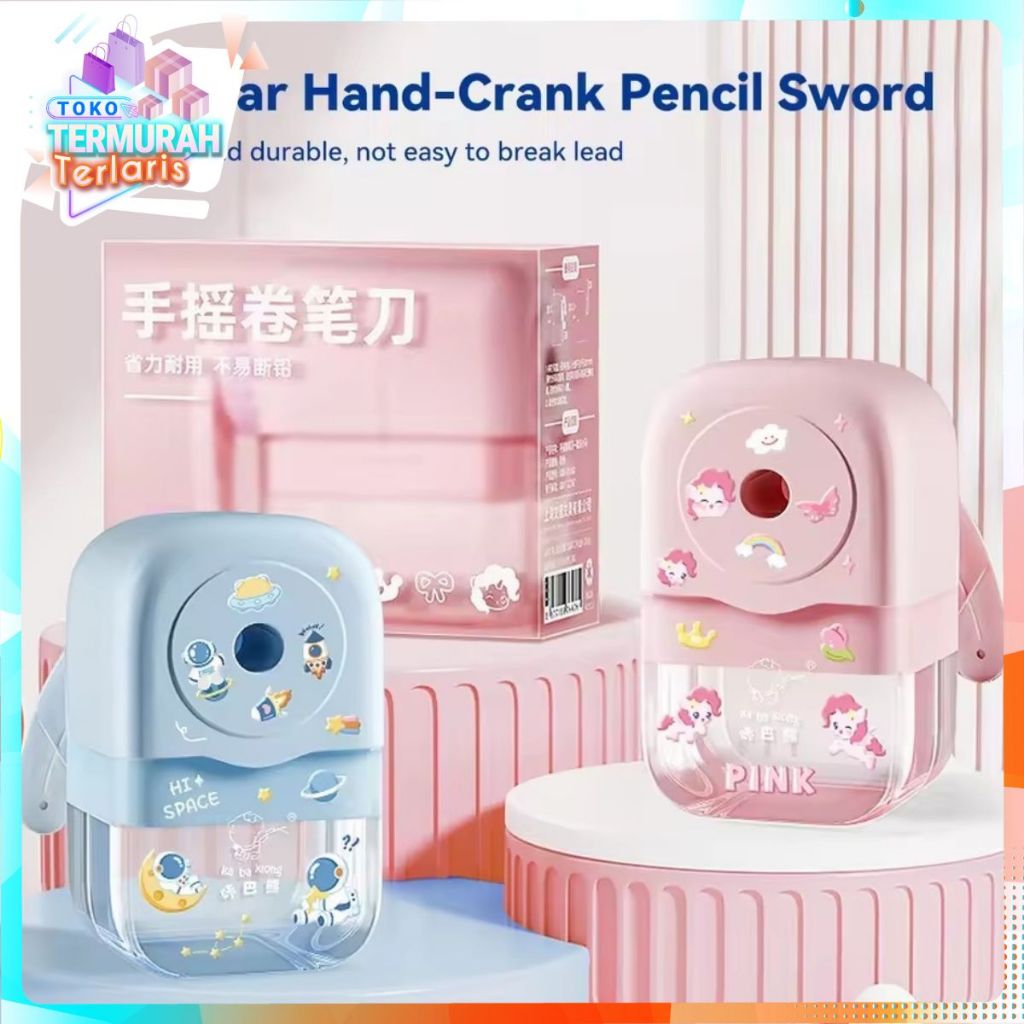 Jual TTT Rautan Pensil Giling Premium Serutan Mekanik Warna Pastel ...
